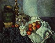 Paul Cezanne stilleben med krukor och frukt Germany oil painting reproduction